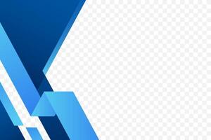 Blue geometric frame background illustration in folded style vector