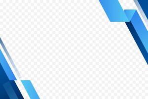 Blue geometric frame corner background illustration in folded style vector