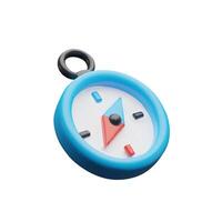 3d compass up. Three-dimensional illustration. Direction to the north, south, west or east. Cartography symbol of discovering map. Navigation in sea journey. Exploration world map vector