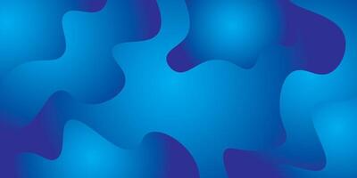 Abstract Blue Background With Organic Shapes and Smooth Gradients vector