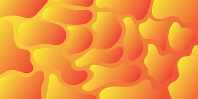 Vivid Abstract Background With Yellow and Orange Organic Shapes and Gradients vector