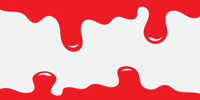 Red Abstract Dripping Paint Design Symbolizing Creativity and Contrast vector