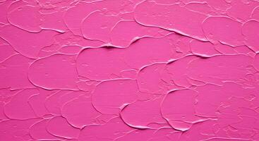 Pink Paint Texture Background with Thick Strokes and Smooth Surface photo