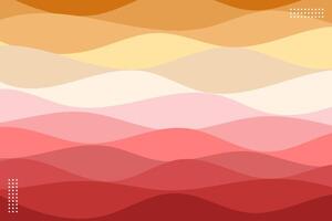 Abstract Red, Orange, and White Wave Background Illustration vector
