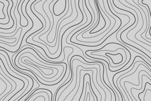 Abstract Black Line Waves Texture Isolated on Gray Background. Illustration. vector