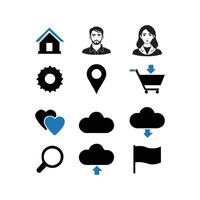 Collection of Interface Icons for Digital Applications vector