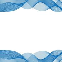 Abstract Blue Wavy Lines for Design and Presentation vector