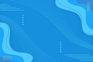 A modern Dynamic Blue Waves Abstract Design vector