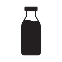 Bottle icon. Milk bottle icon. Milk jar illuctration. vector