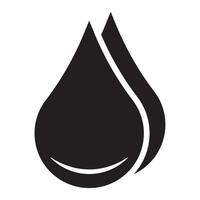 Drop icon. Water or oil drop icon in black color. vector