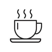 Cup line icon. vector
