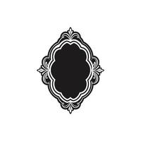 Classic Floral Corner Frame Illustration Design vector