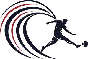 Minimalist Football Art for Digital Use vector