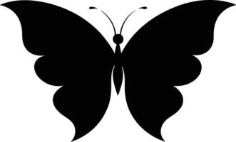 Minimal Butterfly Silhouette Icons for Digital and Print vector