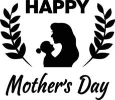 Clean Mothers Day Design Elements for Creatives vector