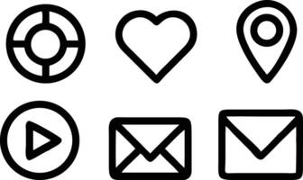 Clean Business Icons for Digital Design vector
