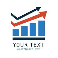 Bar Chart with Upward Arrows Illustration, Business Growth Graphic, Financial Progress Symbol Design vector