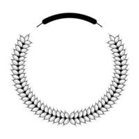 A laurel wreath with leaves on a white background vector