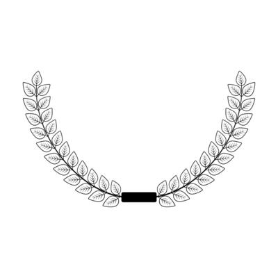 A laurel wreath with leaves on it