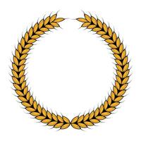 A laurel wreath on a white background vector