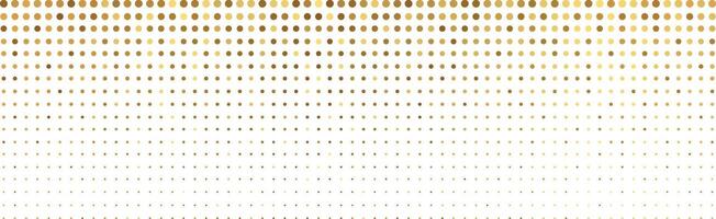 Festive Gold Fading Halftone Dots Wide Pattern Texture Background vector