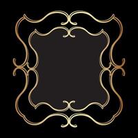 Victorian Flourish Background Frame Border vector