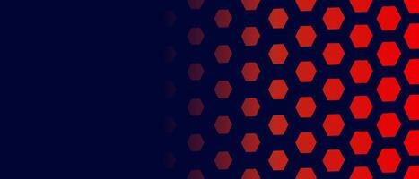 Blue Red Simple Hexagon Background Banner vector