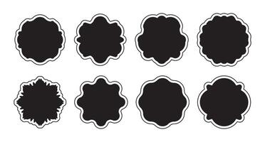 Elegant Traditional Badge Emblem Label Frame Background Elements vector