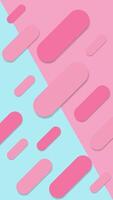 Abstract geometric vertical background of capsule curves in soft blue and pink colors. Suitable for presentations, business, advertising, etc. vector
