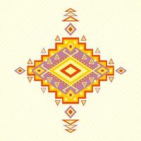 Aztec pattern background vector