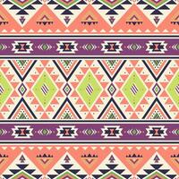 Tribal striped seamless pattern. Aztec geometric background. Can be used in textile design, web design, making of clothes vector