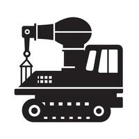 Machinery tools and industrial icon silhouette bundle with gears, factory, and construction elements vector