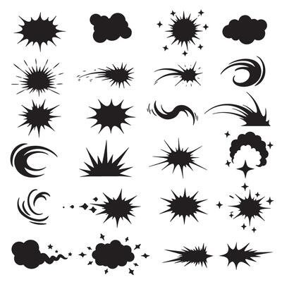 Creative sparkle star icon silhouette and doodle burst line collection for artistic projects and design compositions