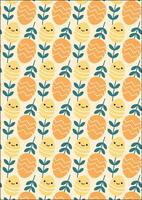 Egg Flower Easter Wrapping Paper Fabric Pattern vector