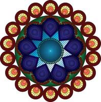 Mandala Rangoli Icons Graphics Art vector
