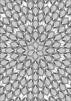 Abstract Zentangle Coloring Pages For Adult vector