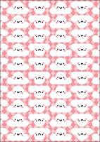 Minimalist Abstract Cute Smiling Cloud Wrapping Paper Fabric Pattern vector