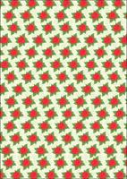 Red rose pattern flower fabric wrapping vector