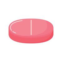 Pill icon clipart for medicine, drug supplement and vitamin element illustration vector