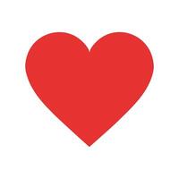 A Simple Red Heart Symbol of Love and Affection vector