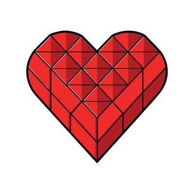 3D Heart Icon