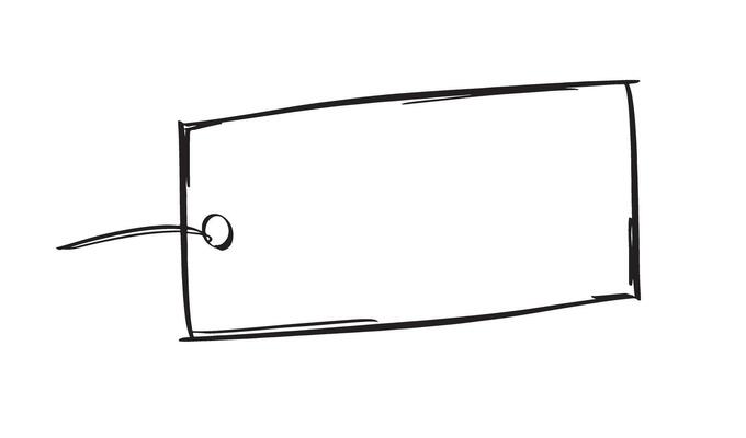 Tags card note drawing black color element design graphic label gift empty mockup sale business tags card note paper sale business price message shopping product rope name card company branding mockup