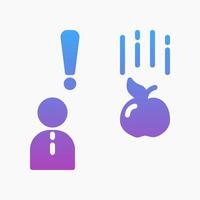 Design Illustration graphic of Gravitational force icon with gradient style. Suitable for UI, mobile design, web design, etc. vector