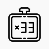 Design Illustration graphic of digital dhikr icon with line style. Suitable for UI, mobile design, web design, etc. vector