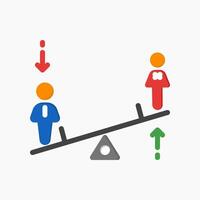 Design Illustration graphic of Lever System icon with flat style. Suitable for UI, mobile design, web design, etc. vector