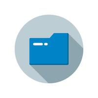 Design Illustration graphic of Document Folder icon with flat style. Suitable for UI, mobile design, web design, etc. vector