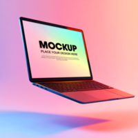 Laptop Mockup Modern Device for Website App Presentation psd