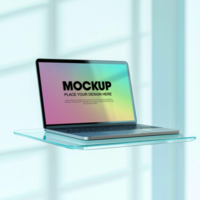 Laptop Mockup Modern Device Display Showcase for Website App Presentation psd