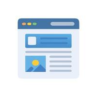 Website template icon for design and development purposes vector
