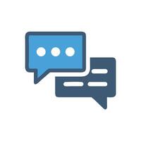 Chat Bubbles Communication, Conversation, Message, Discussion, and More vector